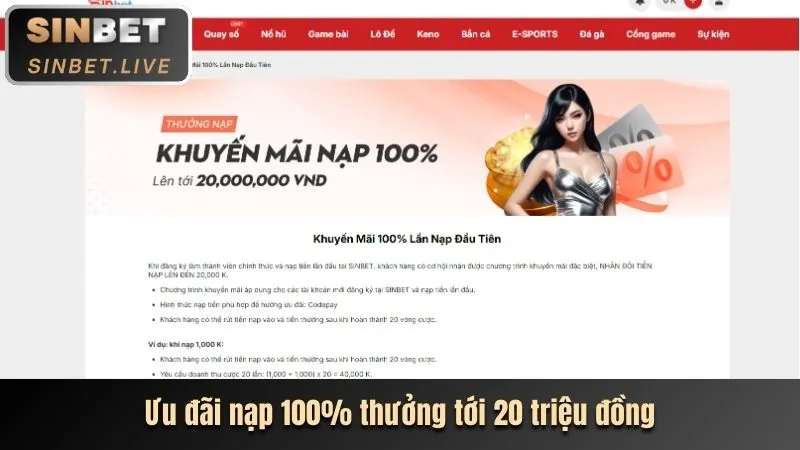 Khuyến mãi chào mừng 58WIN